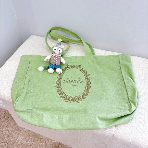 Green LADUREE Tote Bag - Picture 2 of 7